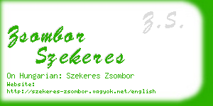 zsombor szekeres business card